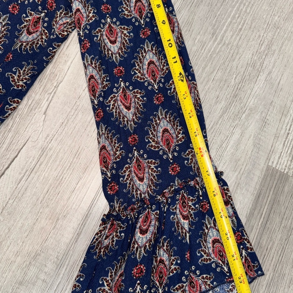 Anthropologie Uncle Frank Dress Ruffle Long Sleeve XS 100%rayon style 33350 USA - Picture 12 of 14